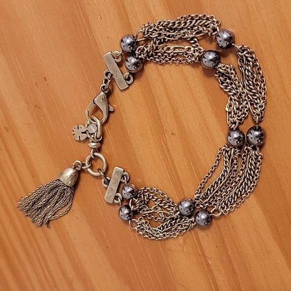 Lucky Brand Jewelry - Lucky Brand 2 Chain Bracelet, Gold Brass